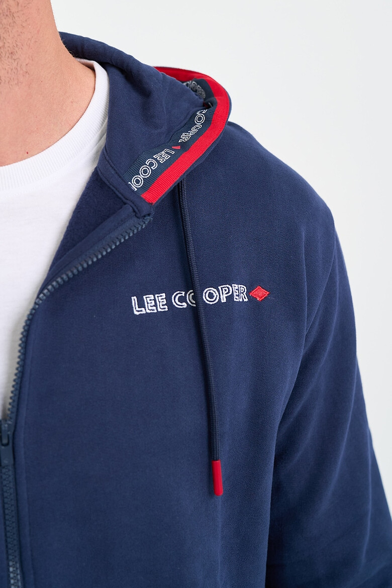 Lee Cooper Худи с цип със скосени джобове - Pepit.bg