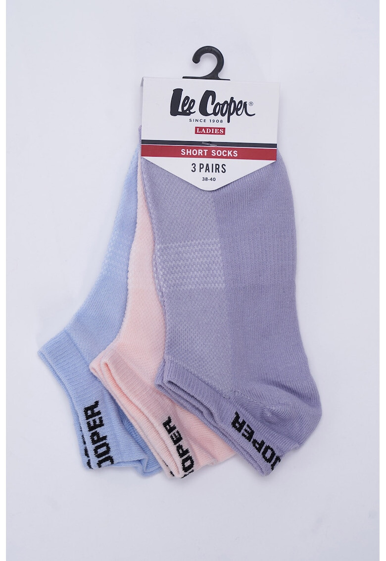 Lee Cooper Къси чорапи с лого 3 чифта - Pepit.bg