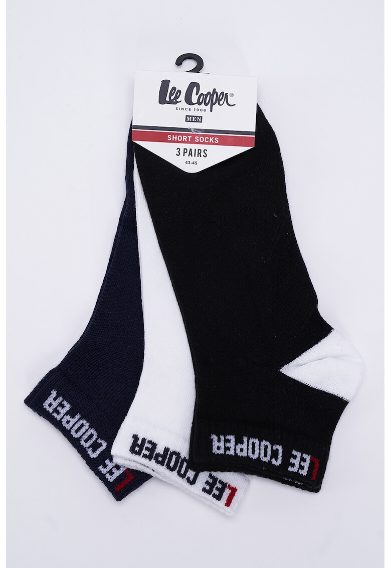 Lee Cooper Къси чорапи с лого - 3 чифта - Pepit.bg