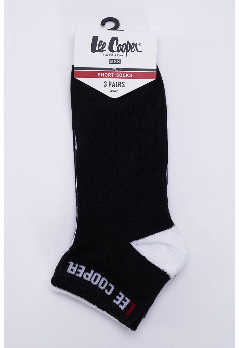 Lee Cooper Къси чорапи с лого - 3 чифта - Pepit.bg