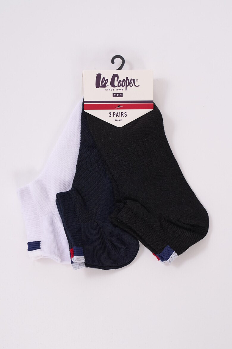 Lee Cooper Къси чорапи с лого - 3 чифта - Pepit.bg