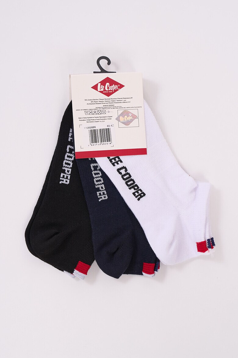 Lee Cooper Къси чорапи с лого - 3 чифта - Pepit.bg