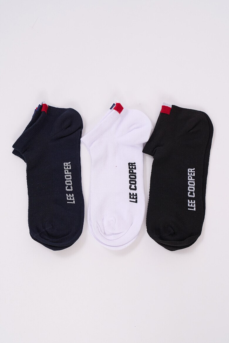 Lee Cooper Къси чорапи с лого - 3 чифта - Pepit.bg