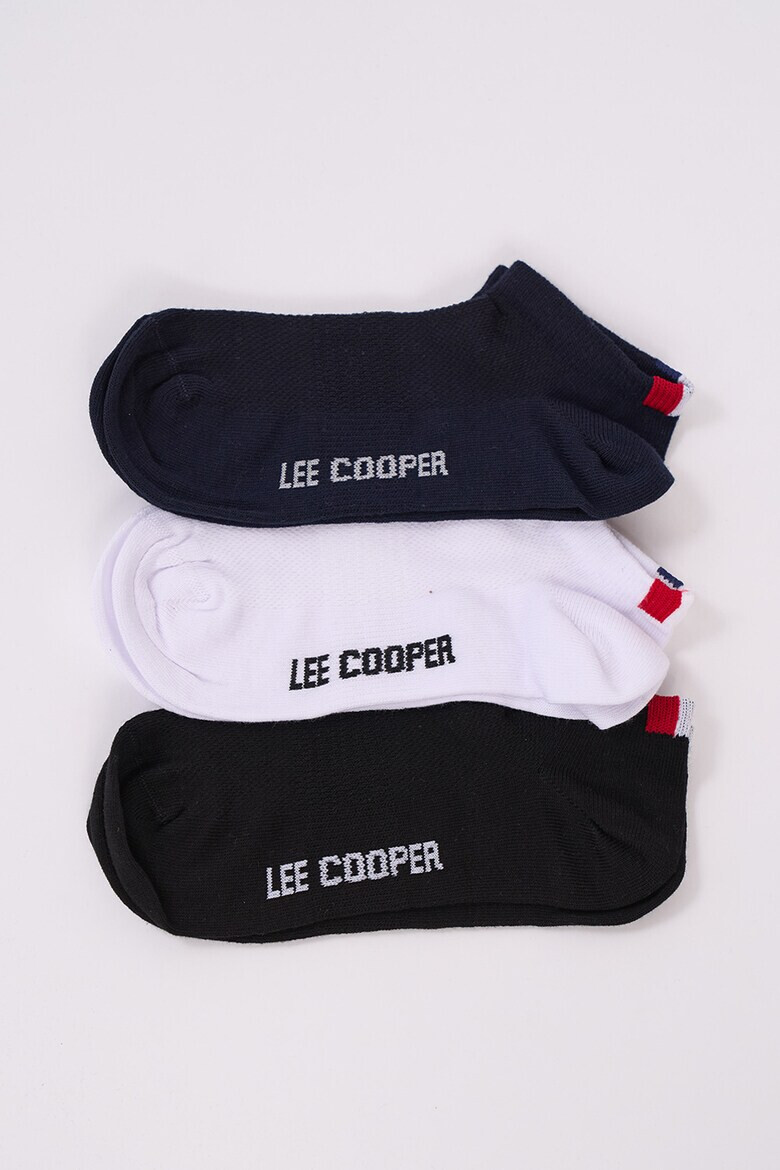 Lee Cooper Къси чорапи с лого - 3 чифта - Pepit.bg