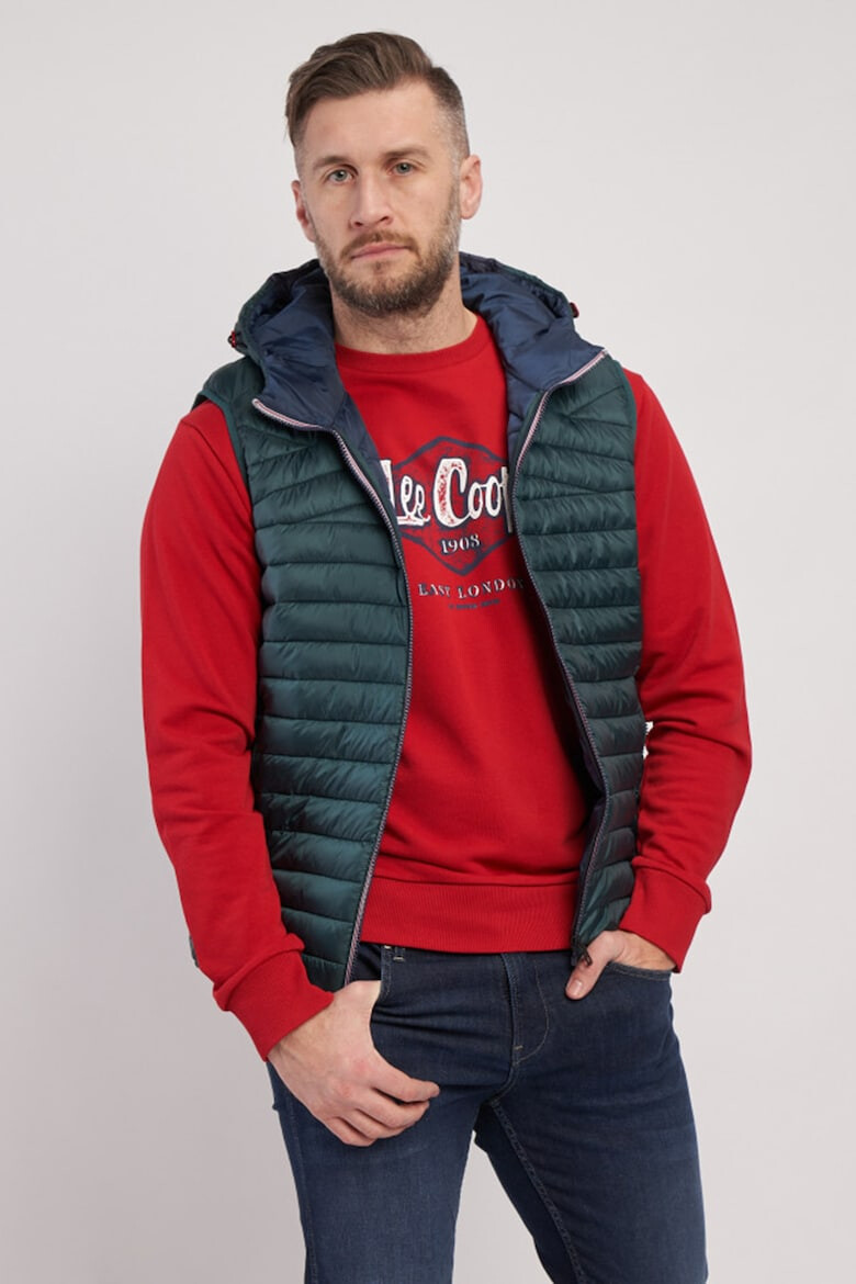 Lee Cooper KVL by KENVELO Капитониран елек с качулка - Pepit.bg