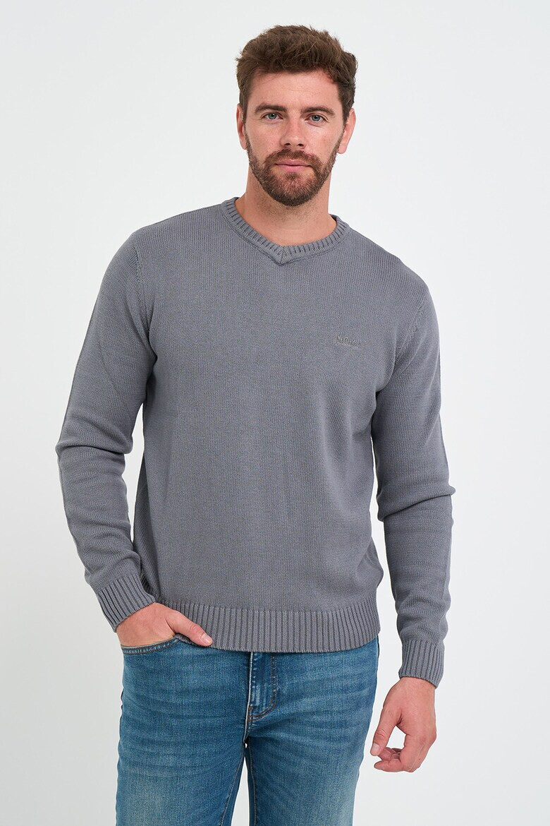 Lee Cooper Памучен пуловер с рипс - Pepit.bg
