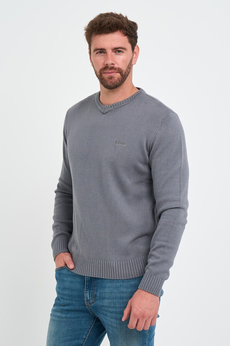 Lee Cooper Памучен пуловер с рипс - Pepit.bg