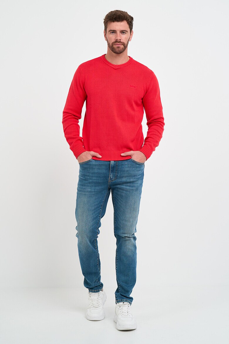 Lee Cooper Памучен пуловер с рипс - Pepit.bg