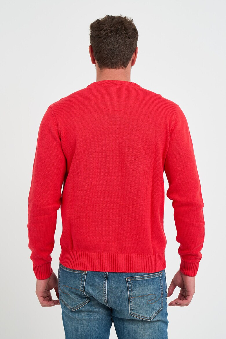 Lee Cooper Памучен пуловер с рипс - Pepit.bg