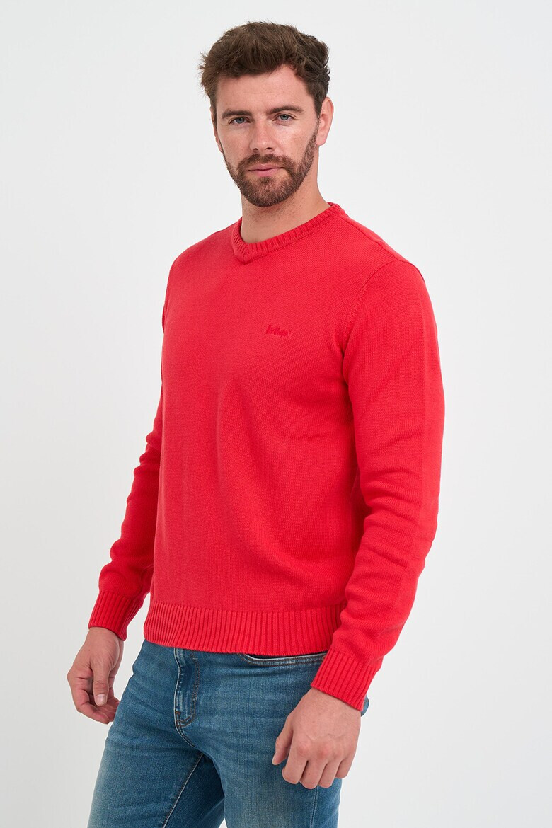 Lee Cooper Памучен пуловер с рипс - Pepit.bg