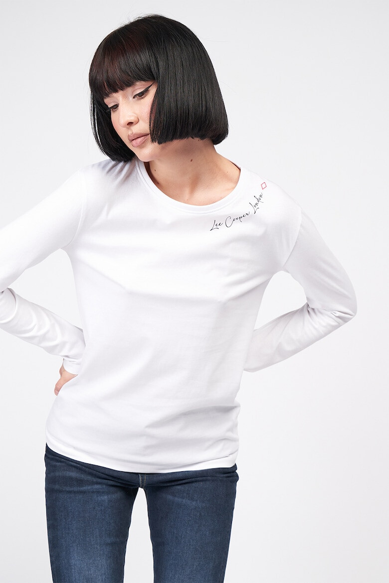 Lee Cooper Памучна блуза с лого - Pepit.bg