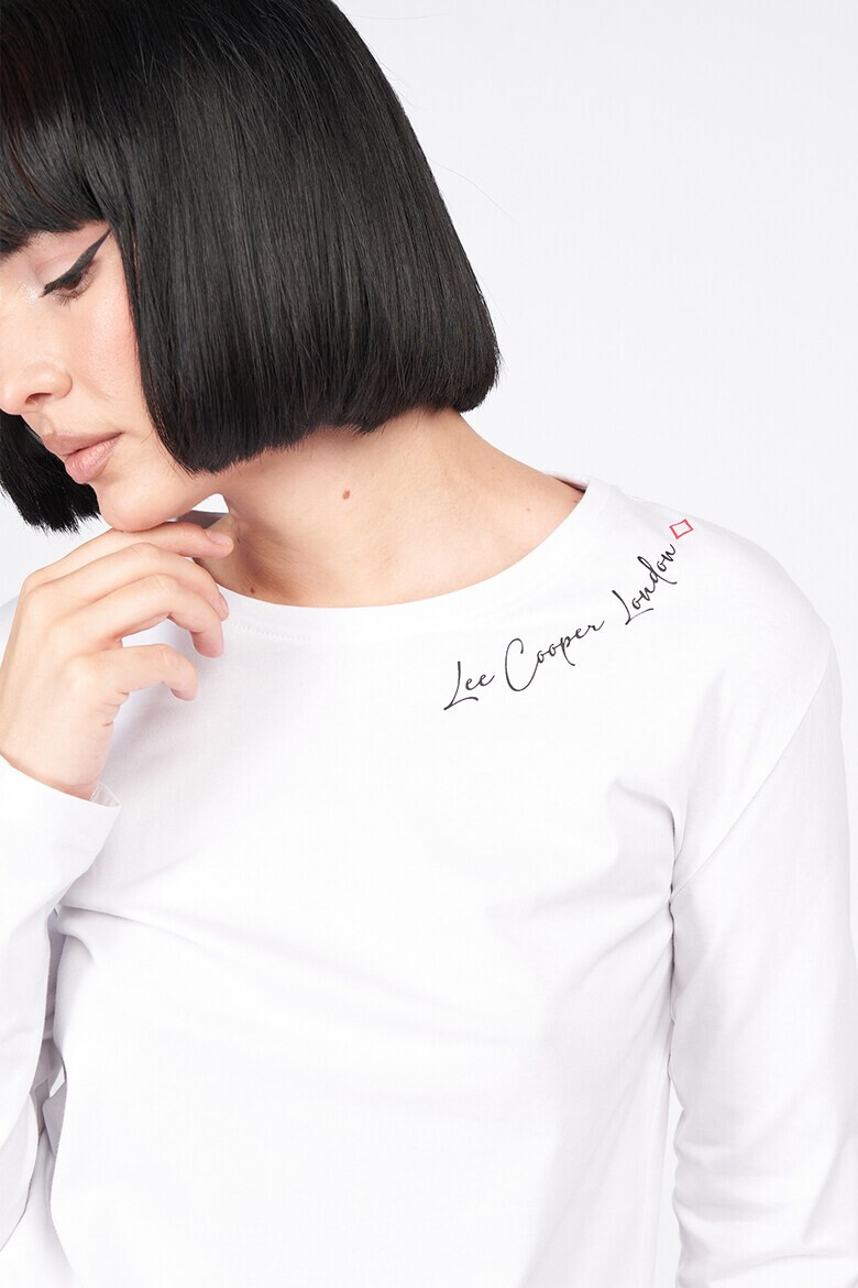 Lee Cooper Памучна блуза с лого - Pepit.bg