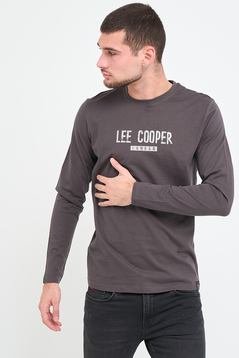 Lee Cooper Памучна блуза с лого - Pepit.bg