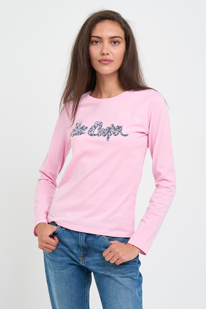 Lee Cooper Памучна блуза с лого - Pepit.bg