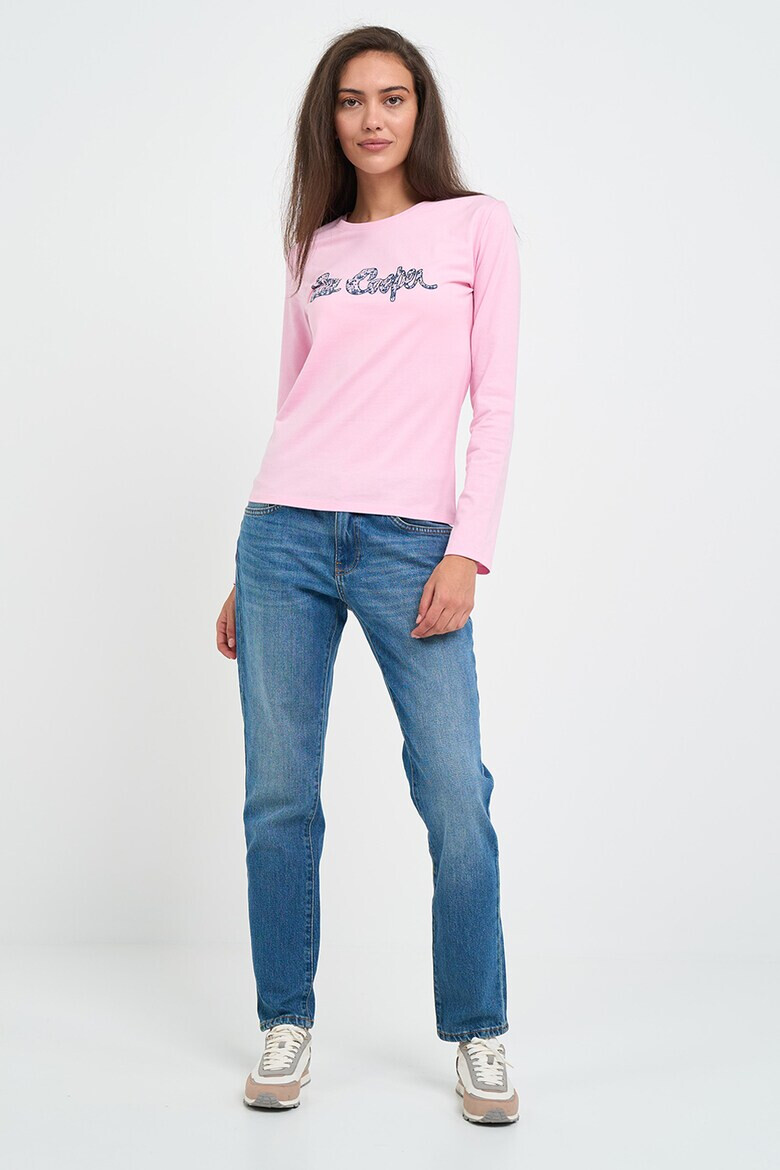 Lee Cooper Памучна блуза с лого - Pepit.bg