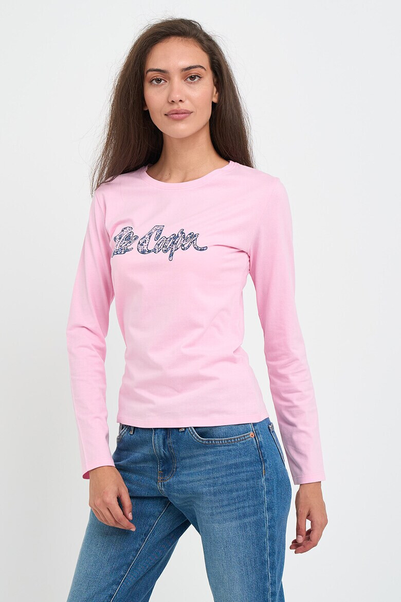 Lee Cooper Памучна блуза с лого - Pepit.bg