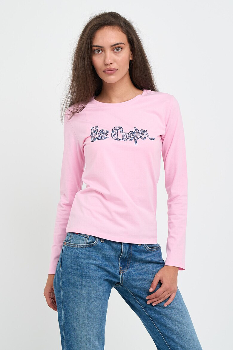 Lee Cooper Памучна блуза с лого - Pepit.bg