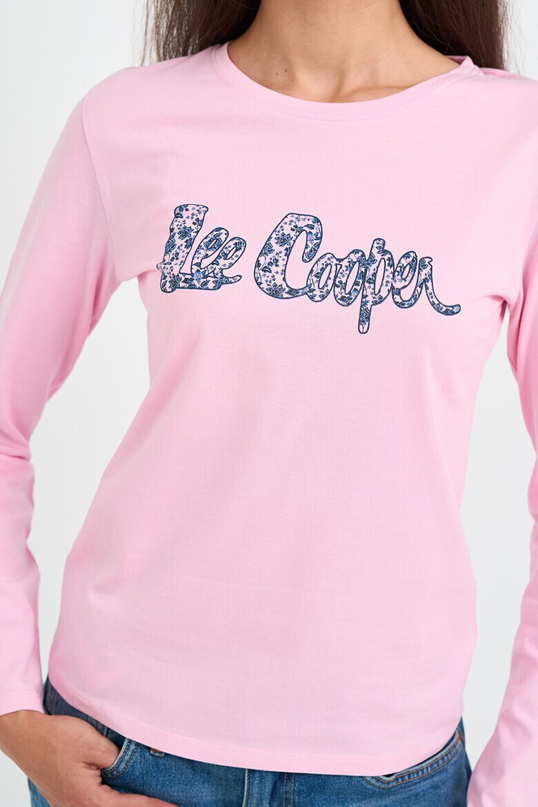 Lee Cooper Памучна блуза с лого - Pepit.bg