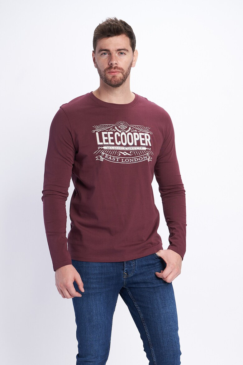 Lee Cooper Памучна блуза с лого - Pepit.bg