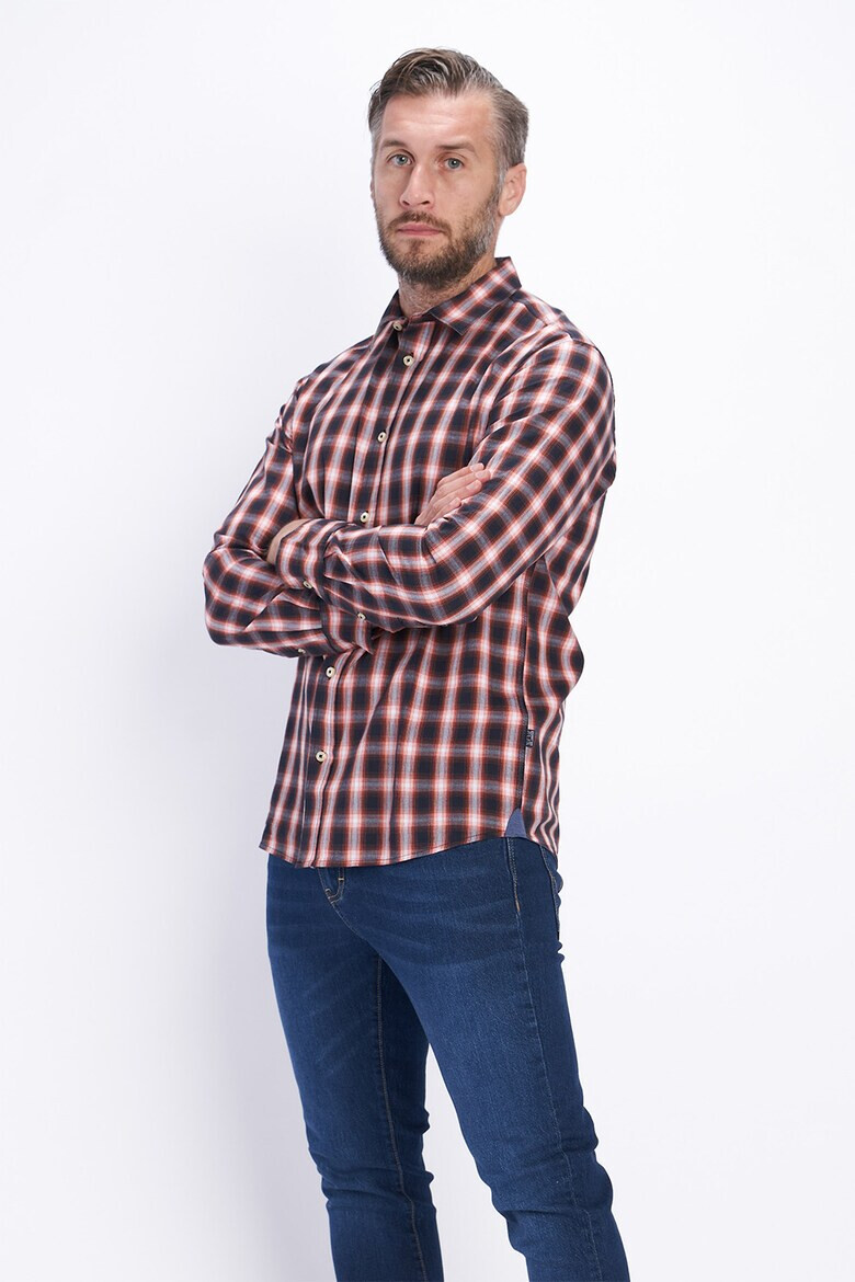 Lee Cooper Памучна карирана риза - Pepit.bg