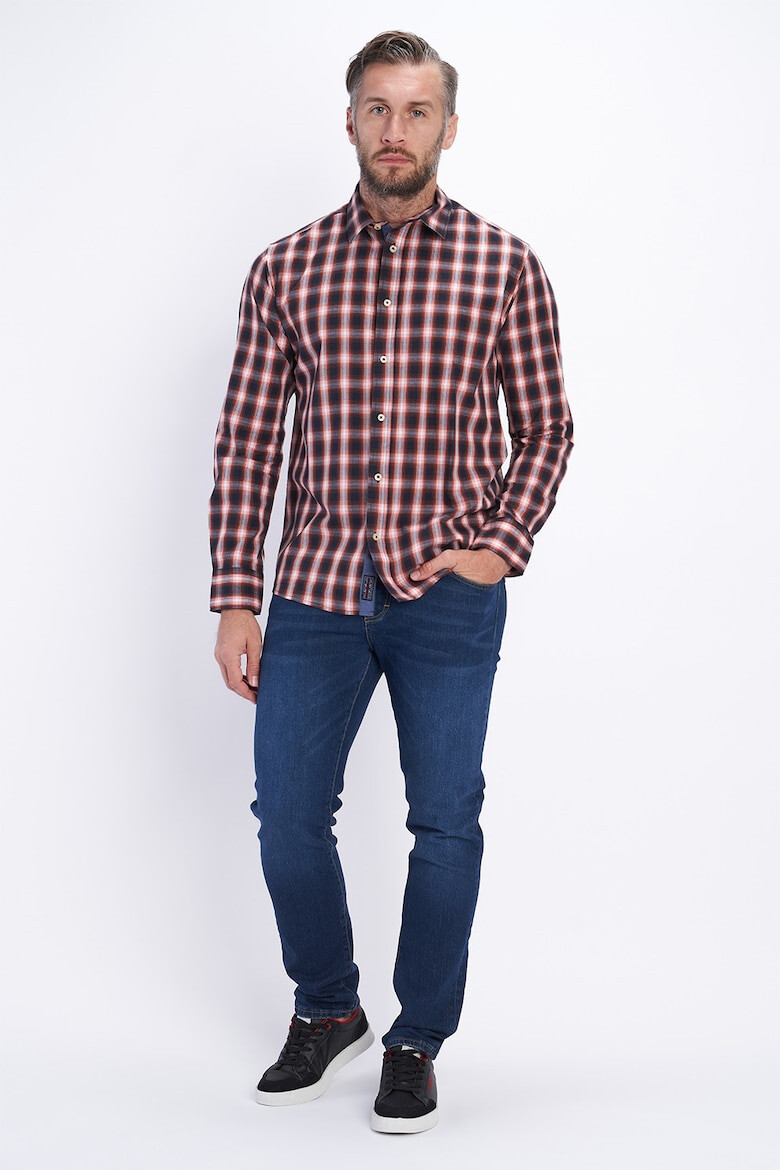 Lee Cooper Памучна карирана риза - Pepit.bg