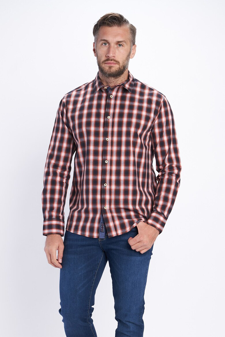 Lee Cooper Памучна карирана риза - Pepit.bg