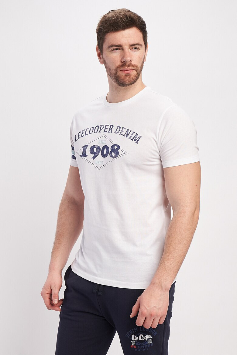 Lee Cooper Памучна тениска на лога - Pepit.bg