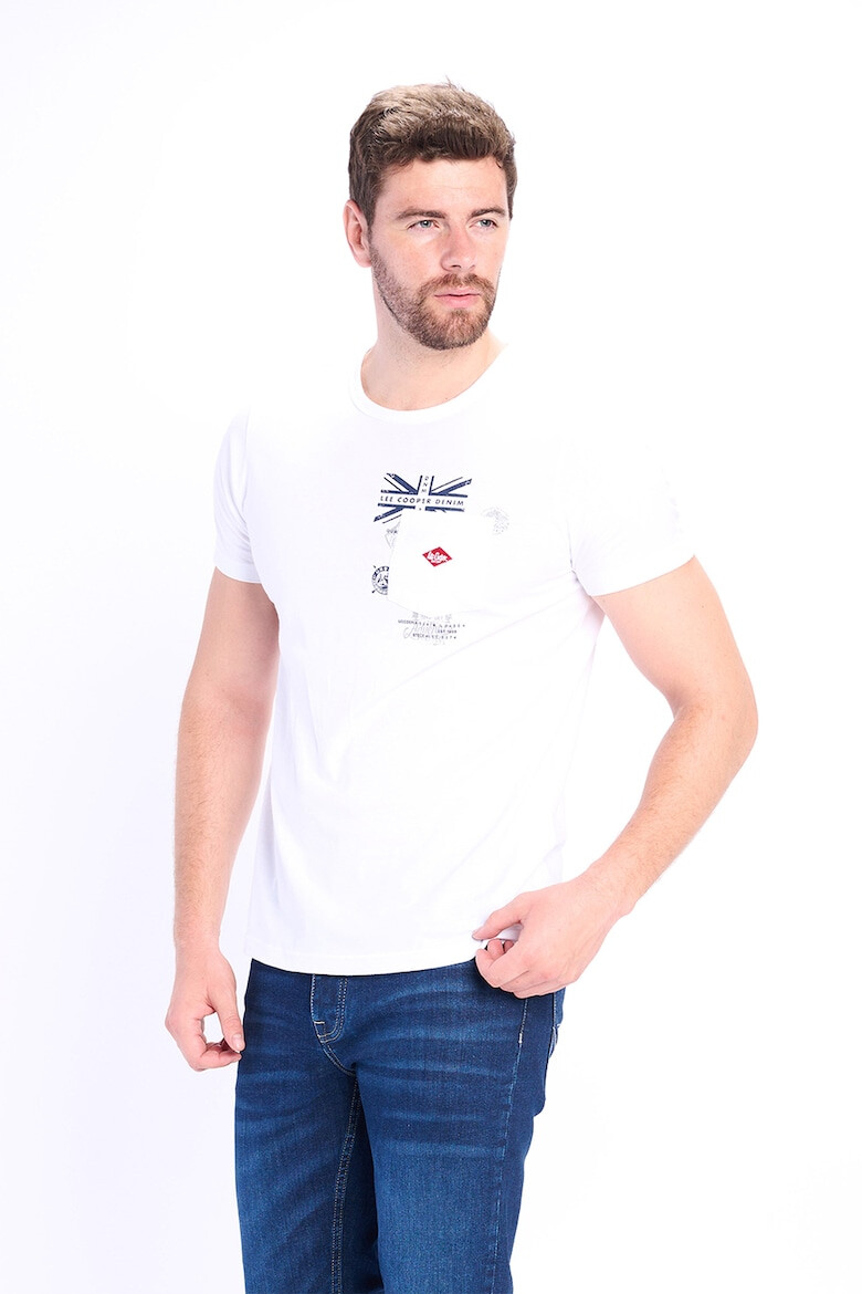 Lee Cooper Памучна тениска с джоб - Pepit.bg