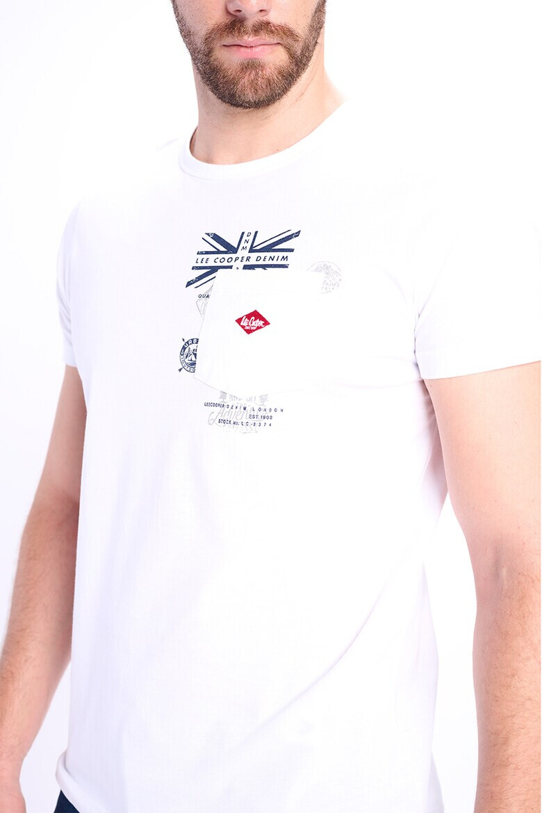 Lee Cooper Памучна тениска с джоб - Pepit.bg