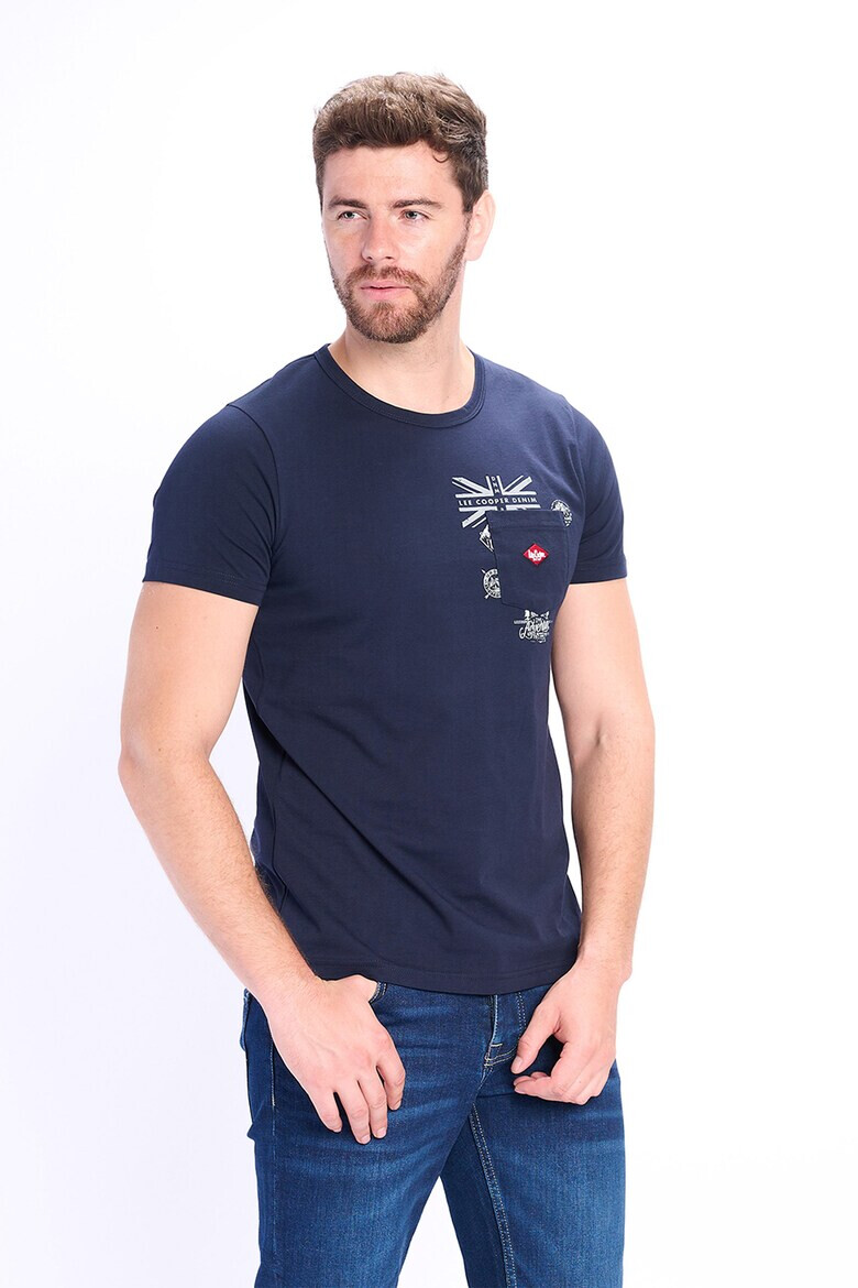 Lee Cooper Памучна тениска с джоб - Pepit.bg