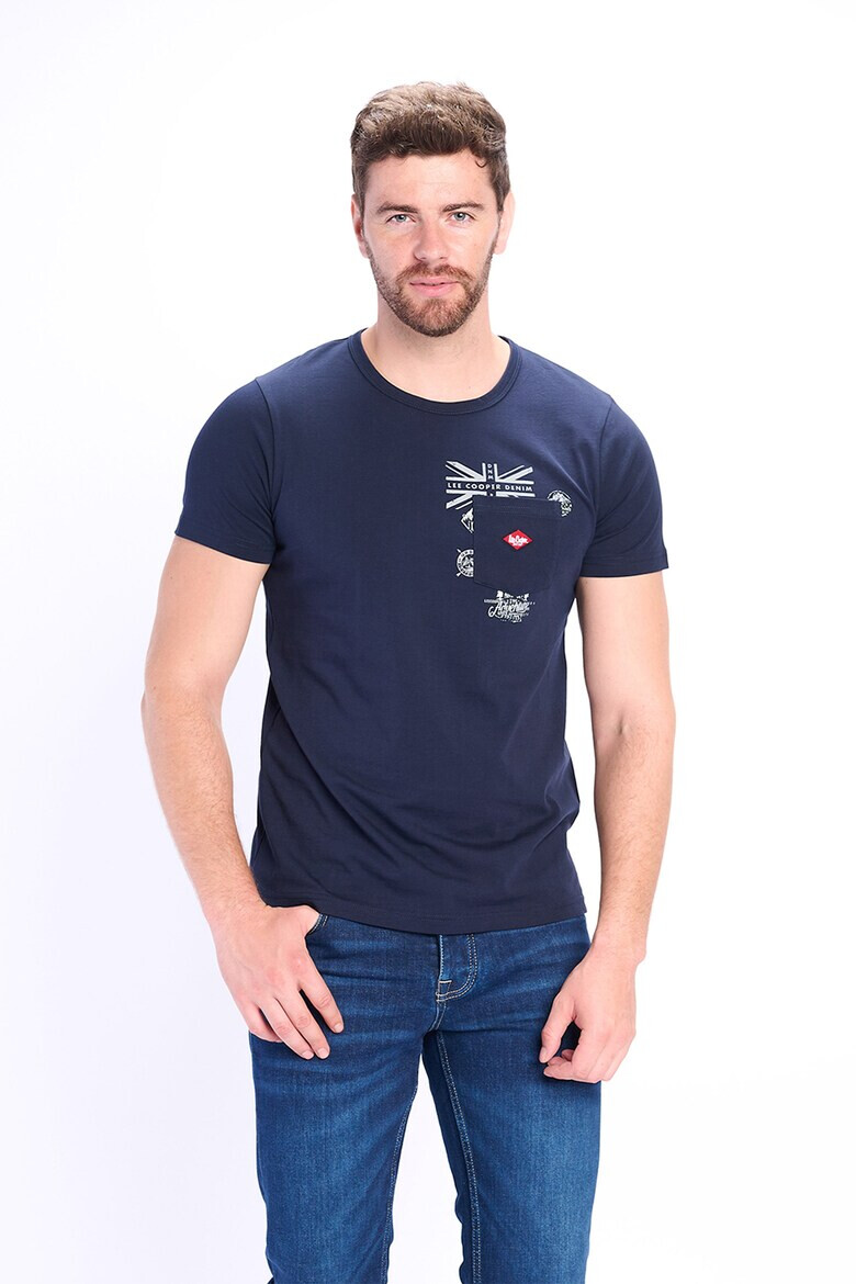Lee Cooper Памучна тениска с джоб - Pepit.bg