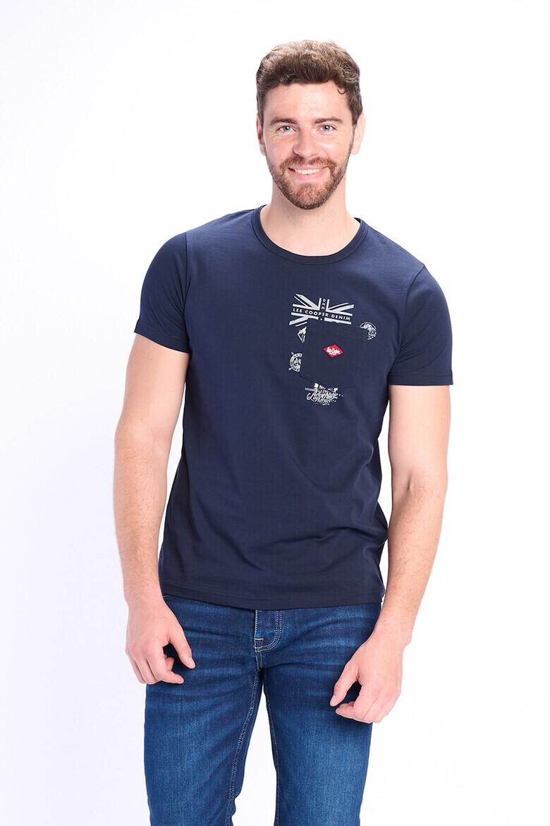 Lee Cooper Памучна тениска с джоб - Pepit.bg