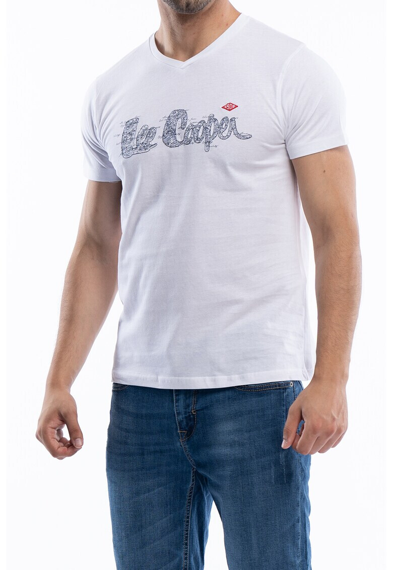 Lee Cooper Памучна тениска с лого - Pepit.bg