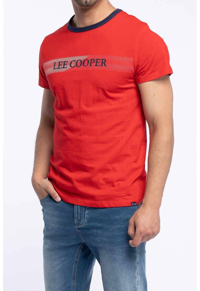 Lee Cooper Памучна тениска с лого - Pepit.bg