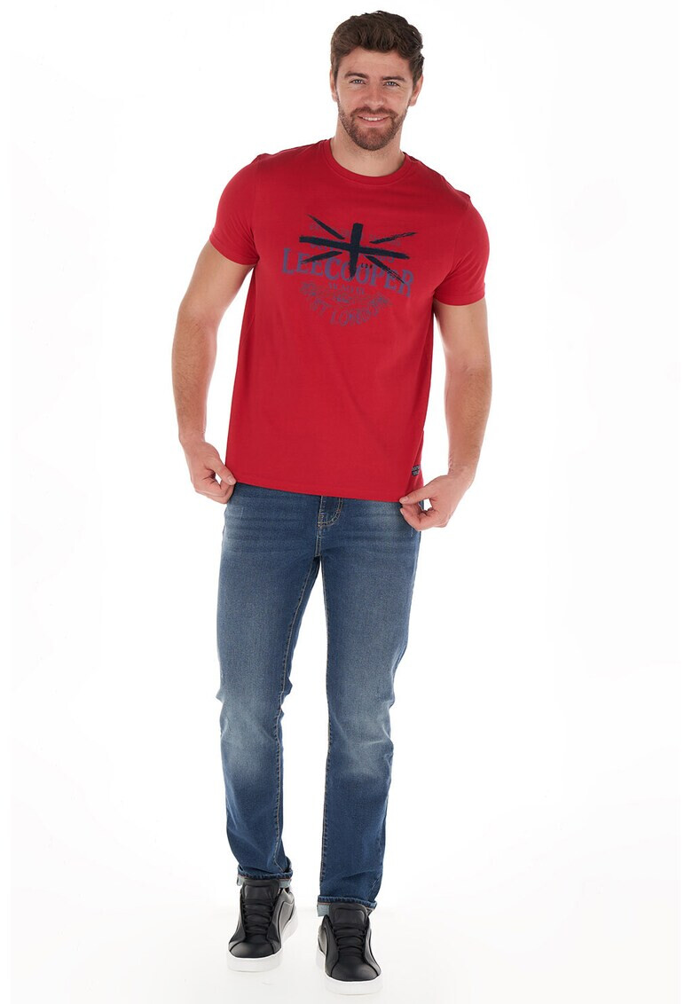 Lee Cooper Памучна тениска с лого - Pepit.bg