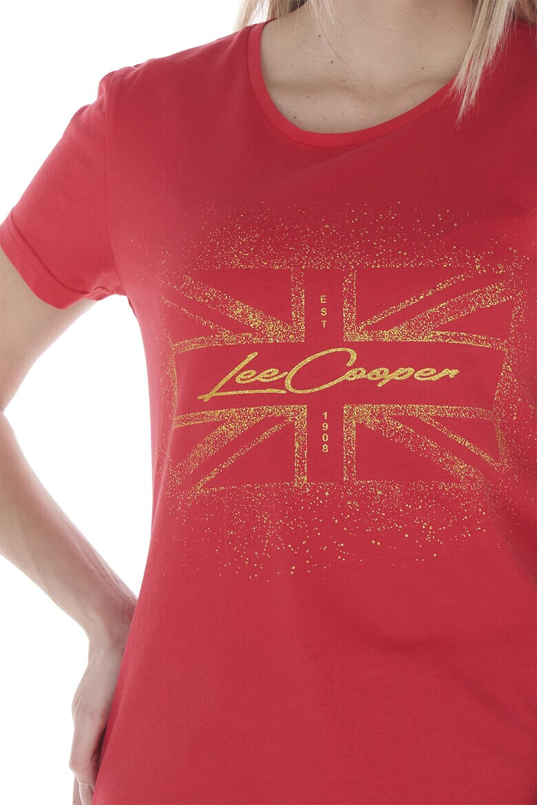 Lee Cooper Памучна тениска с лого - Pepit.bg