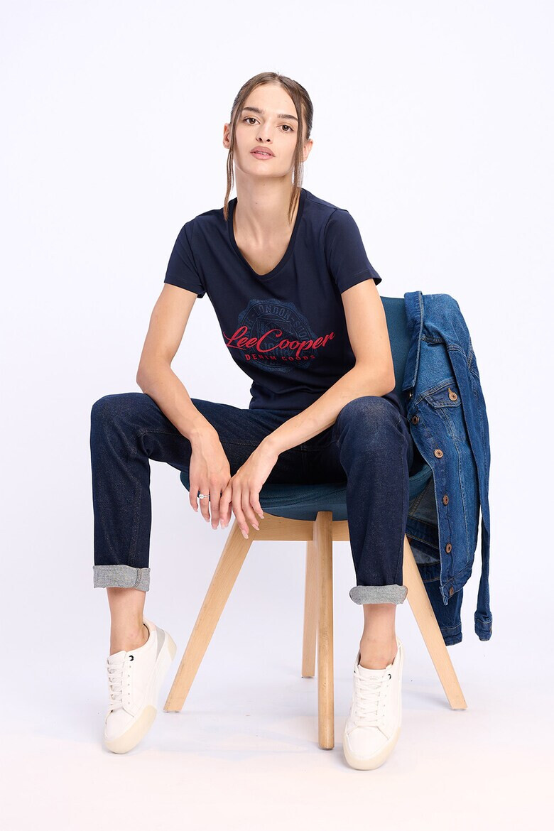 Lee Cooper Памучна тениска с лого - Pepit.bg