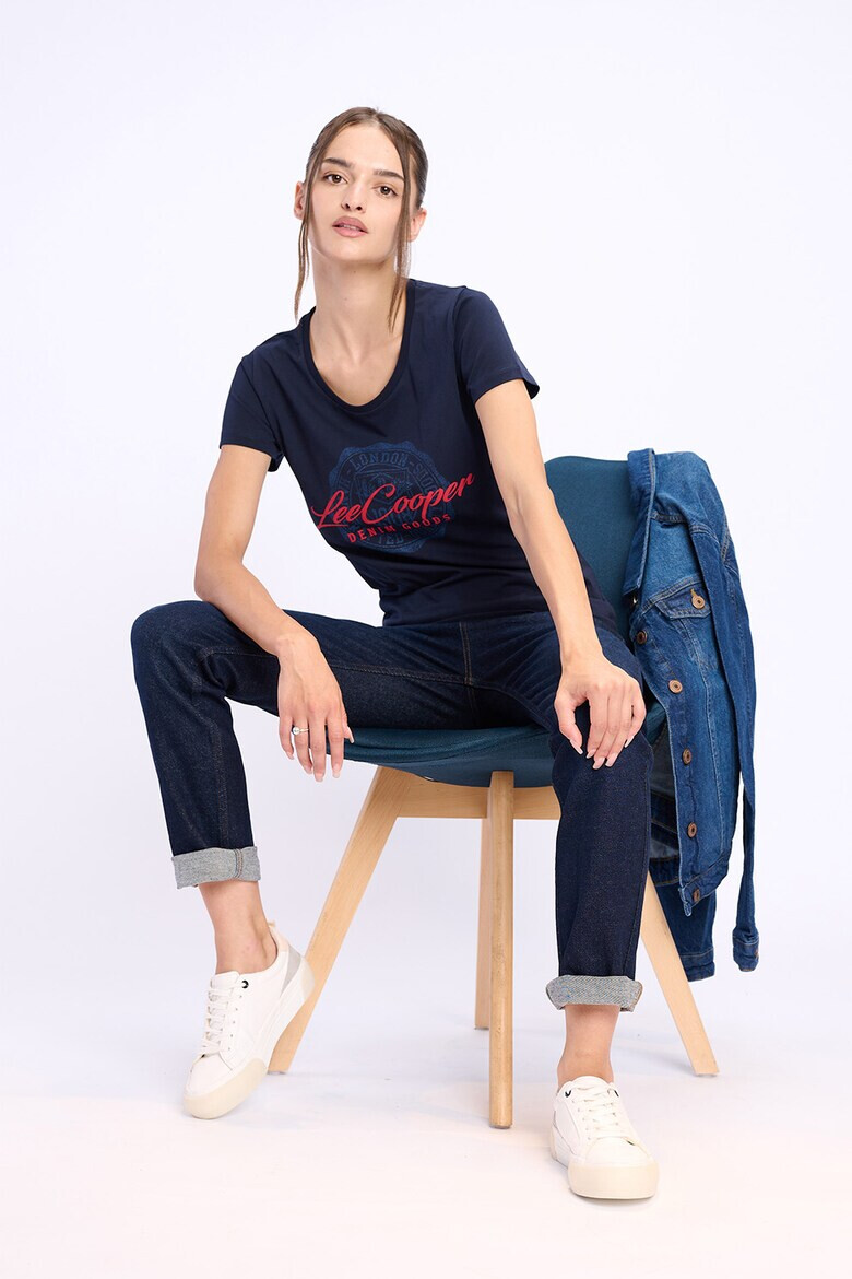 Lee Cooper Памучна тениска с лого - Pepit.bg