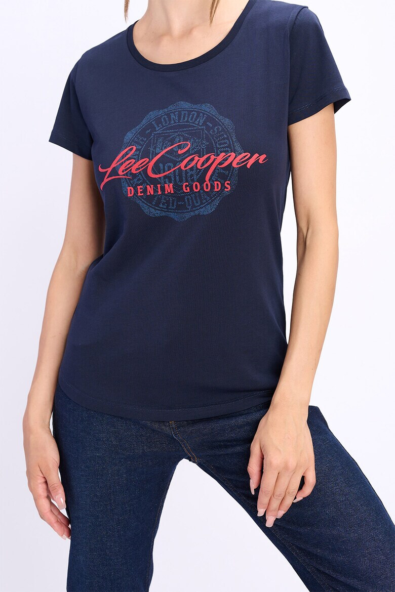 Lee Cooper Памучна тениска с лого - Pepit.bg