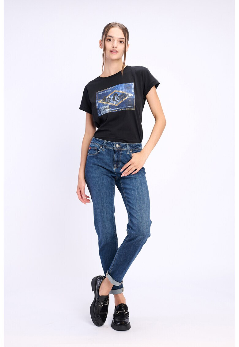 Lee Cooper Памучна тениска с лого - Pepit.bg