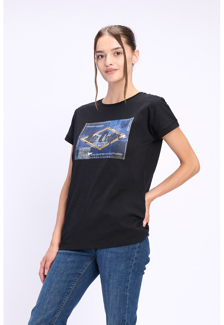 Lee Cooper Памучна тениска с лого - Pepit.bg