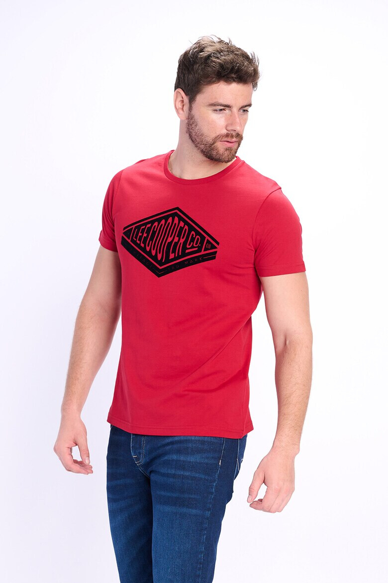 Lee Cooper Памучна тениска с лого - Pepit.bg