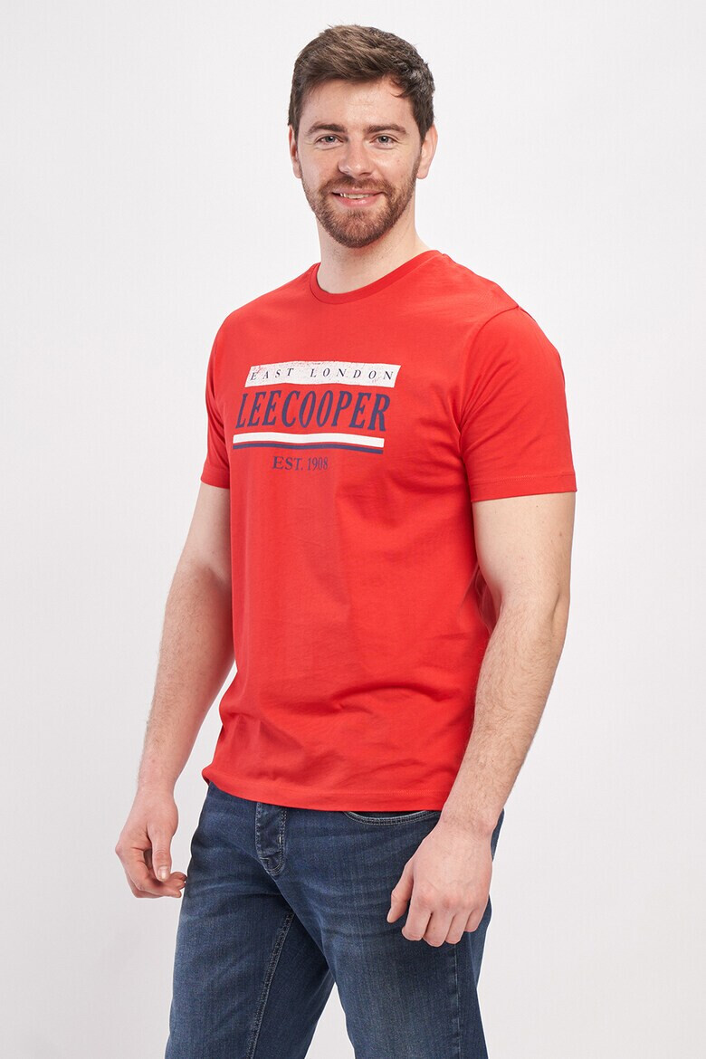 Lee Cooper Памучна тениска с лого - Pepit.bg