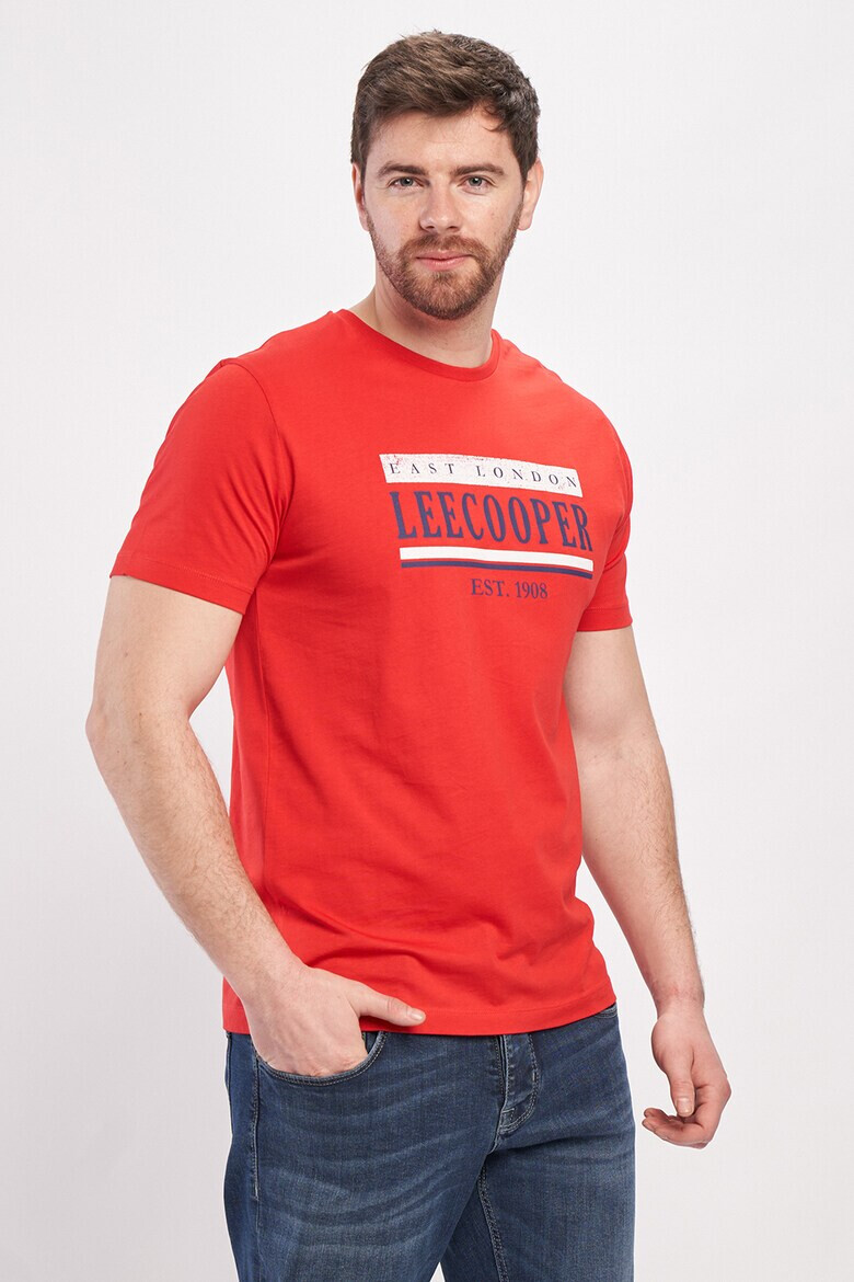 Lee Cooper Памучна тениска с лого - Pepit.bg