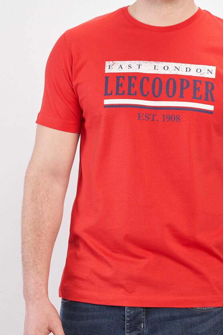 Lee Cooper Памучна тениска с лого - Pepit.bg