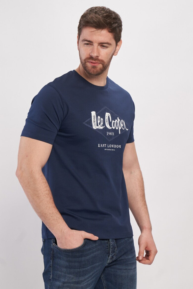 Lee Cooper Памучна тениска с лого - Pepit.bg