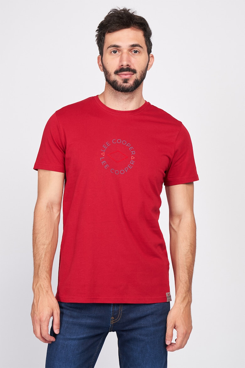 Lee Cooper Памучна тениска с лого - Pepit.bg
