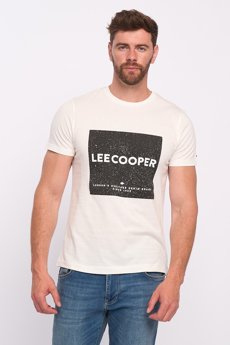 Lee Cooper Памучна тениска с лого - Pepit.bg