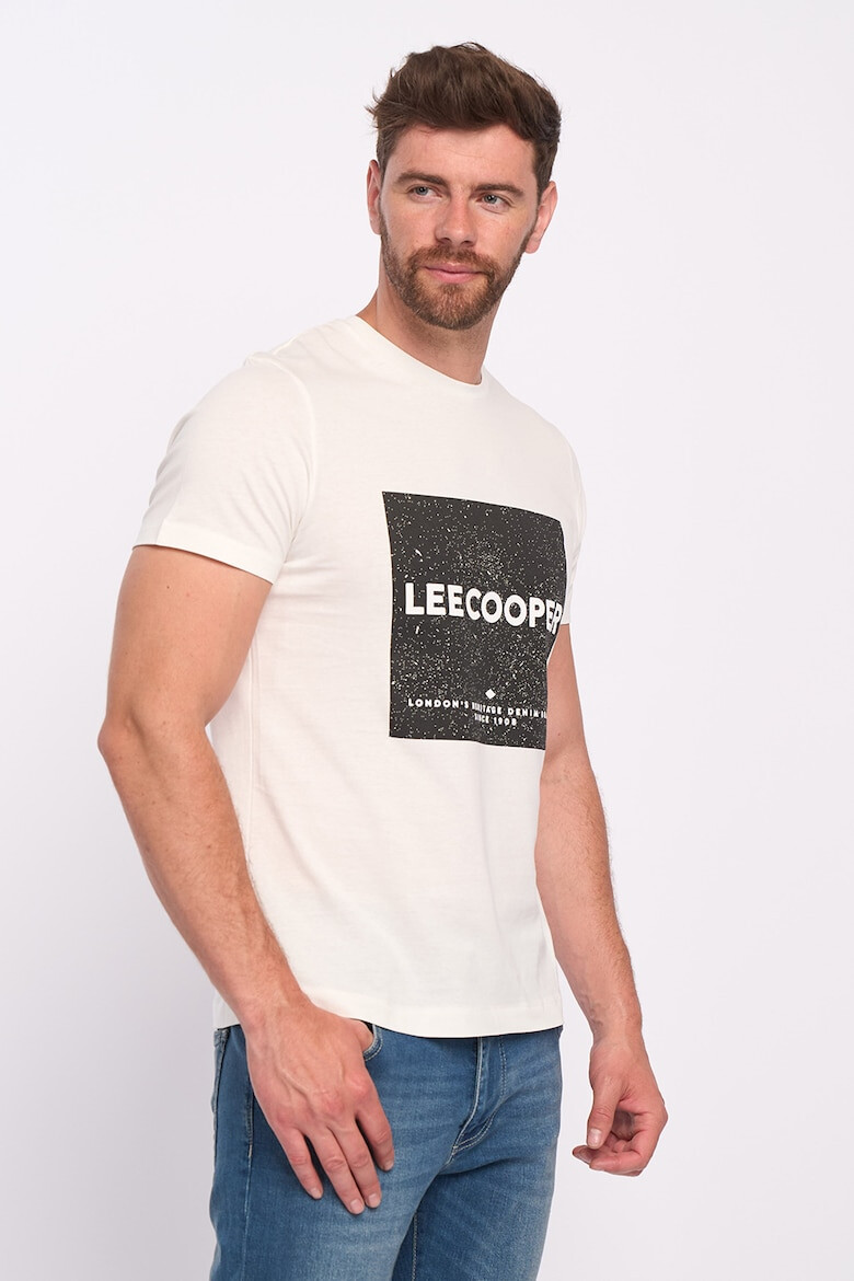 Lee Cooper Памучна тениска с лого - Pepit.bg