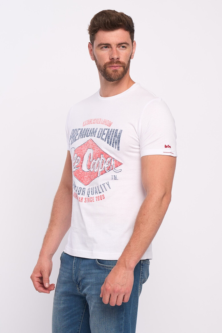 Lee Cooper Памучна тениска с лого - Pepit.bg